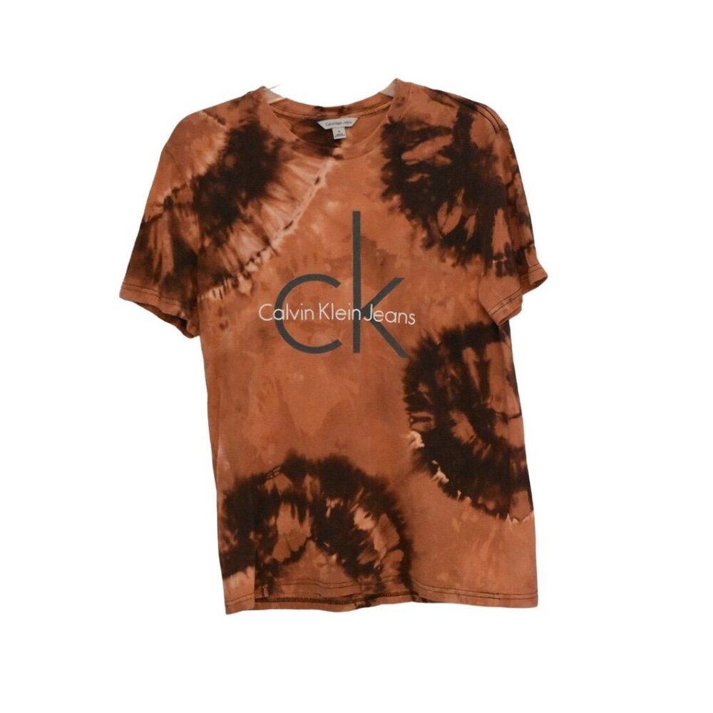 Unisex Calvin Klein Jeans Custom Bleach Dye T-shirt